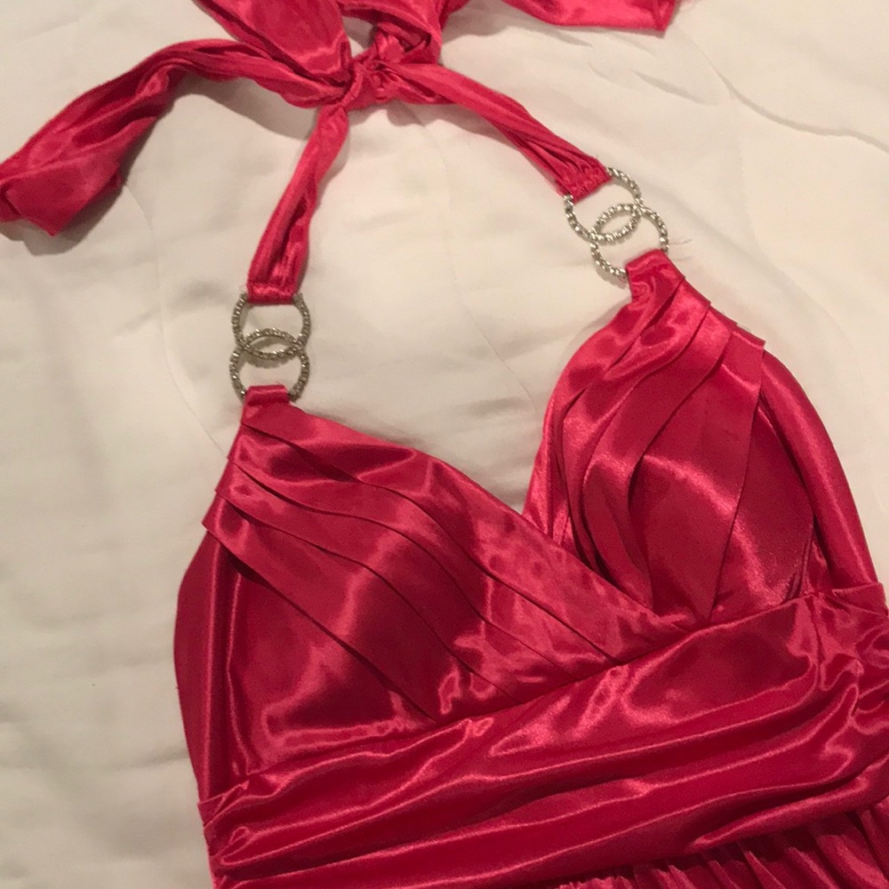 Short Shiny Pink Dress